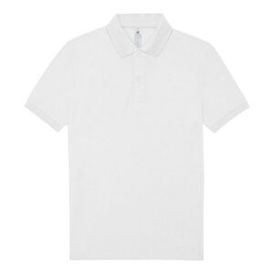 B&C Mens Polo Shirt / White